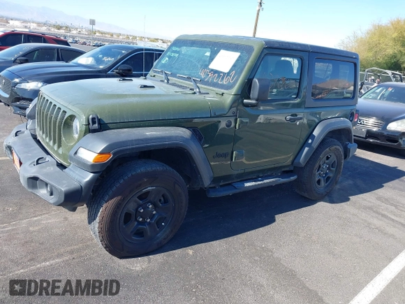 2021 Jeep Wrangler Sport S with VIN 1C4GJXAG3MW737454, listed as a IAAI auction lot 40392262 with 29,330 mi miles and . Bid and sale history available at DreamBid. Image 18.
