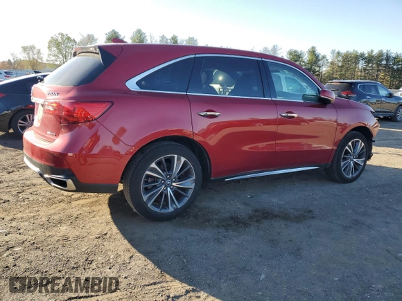 2019 Acura MDX Technology with VIN 5J8YD4H59KL003061, listed as a Copart auction lot 53265705 with 128,062 mi miles and Salvage title. Bid and sale history available at DreamBid. Image 3.
