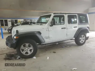 2019 Jeep Wrangler Unlimited Sport S with VIN 1C4HJXDG8KW649691, listed as a Copart auction lot 64293155 with 71,772 mi miles and Salvage title. Bid and sale history available at DreamBid. Image 1.