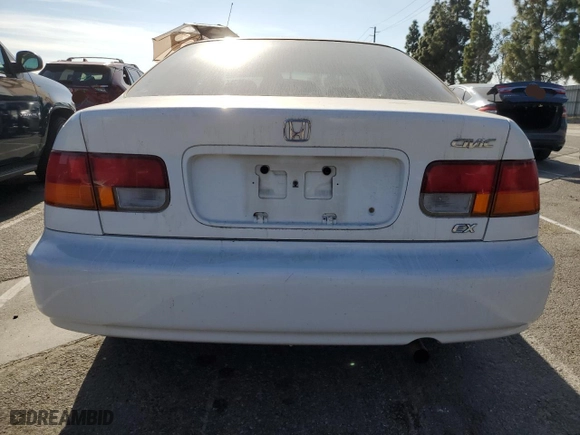 1996 Honda Civic EX with VIN 1HGEJ8245TL091224, listed as a Copart auction lot 82257144 with 99,768 mi miles and Salvage Title. Bid and sale history available at carsss.com. Image 6.