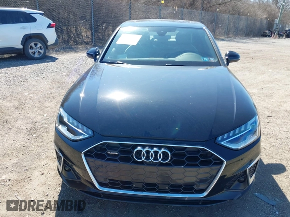 2023 Audi A4 S line Premium Plus with VIN WAUEAAF49PA001586, listed as a IAAI auction lot 41772434 with 30,388 mi miles and . Bid and sale history available at DreamBid. Image 13.