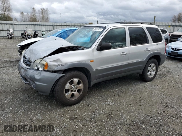 2002 Mazda Tribute LX with VIN 4F2CU08192KM41728, listed as a Copart auction lot 78221954 with 140,782 mi miles and Salvage Title. Bid and sale history available at carsss.com. Image 1.
