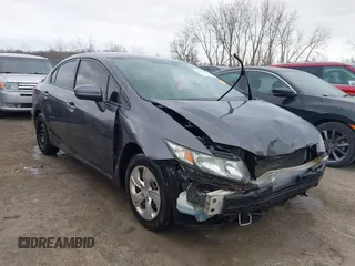 2015 Honda Civic LX with VIN 19XFB2F5XFE112467, listed as a IAAI auction lot 41901143 with 215,192 mi miles and . Bid and sale history available at DreamBid. Image 1.