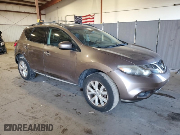 2011 Nissan Murano SV with VIN JN8AZ1MW5BW177422, listed as a Copart auction lot 75326494 with 122,797 mi miles and Salvage Title. Bid and sale history available at carsss.com. Image 4.