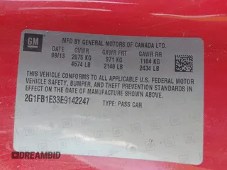 2014 Chevrolet Camaro LT z VIN 2G1FB1E33E9142247, wystawiony jako IAAI lot #42048227 z przebiegiem 195 227 mil mil oraz . Historia ofert i sprzedaży dostępna na DreamBid. Obrazek 9.