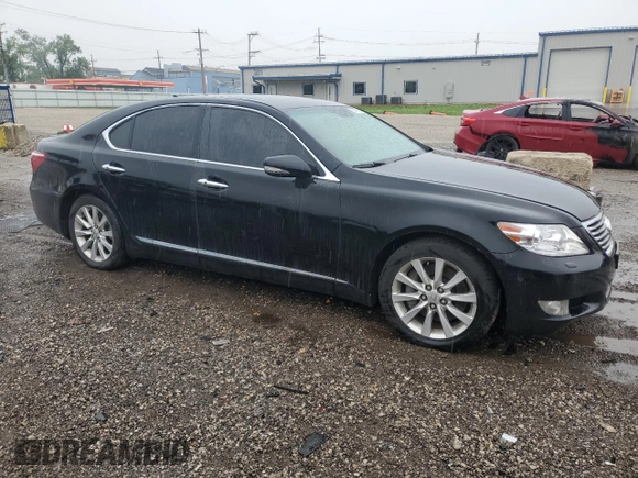 2010 Lexus LS 460 with VIN JTHCL5EF3A5006103, listed as a Copart auction lot 58077105 with 120,121 mi miles and Salvage title. Bid and sale history available at DreamBid. Image 4.