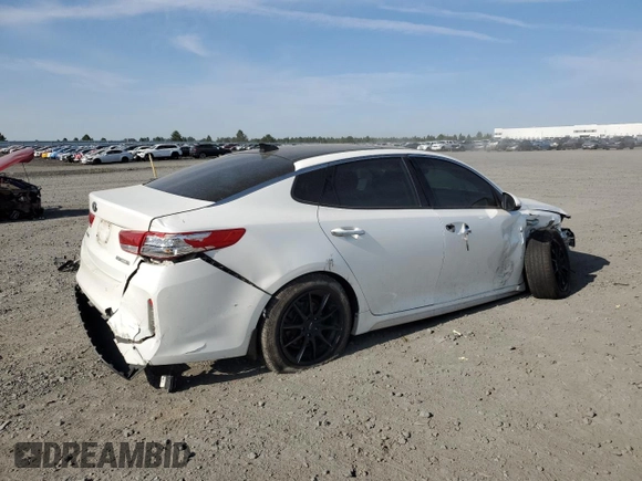 2017 Kia Optima EX z VIN KNAGU4LE9H5013620, wystawiony jako Copart lot #60928515 z przebiegiem 158 263 mil mil oraz Szkoda całkowita • Salvage title. Historia ofert i sprzedaży dostępna na DreamBid. Obrazek 3.