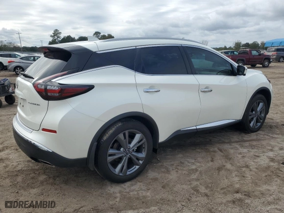2023 Nissan Murano Platinum with VIN 5N1AZ2DJ1PC129460, listed as a Copart auction lot 79756684 with 16,948 mi miles and Non Repairable. Bid and sale history available at carsss.com. Image 3.