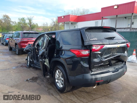 2020 Chevrolet Traverse LS with VIN 1GNERFKW8LJ171200, listed as a IAAI auction lot 42092265 with Not provided miles and . Bid and sale history available at DreamBid. Image 3.