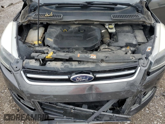 2015 Ford Escape Titanium with VIN 1FMCU9J96FUB32972, listed as a Copart auction lot 62886145 with 215,769 mi miles and Salvage title. Bid and sale history available at DreamBid. Image 12.