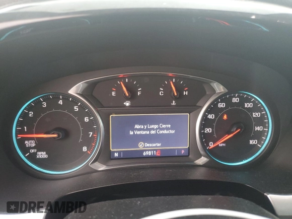 2020 Chevrolet Traverse Premier with VIN 1GNERKKW3LJ266840, listed as a Copart auction lot 47392335 with 69,811 mi miles and Salvage title. Bid and sale history available at DreamBid. Image 9.