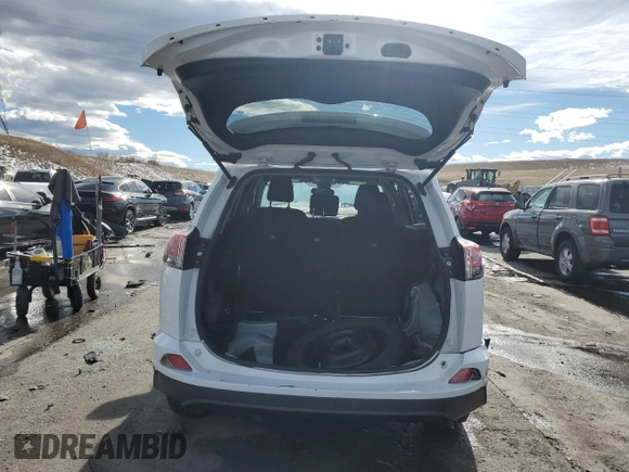2018 Toyota RAV4 LE with VIN 2T3BFREVXJW741009, listed as a Copart auction lot 46268685 with 53,467 mi miles and Salvage Title. Bid and sale history available at DreamBid. Image 6.