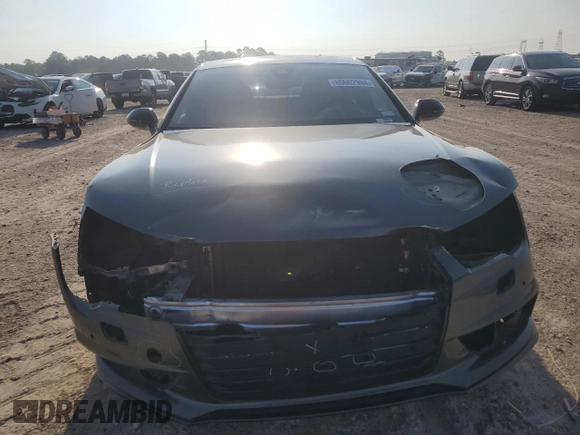 2017 Audi A7 Premium Plus with VIN WAUW3AFC9HN063540, listed as a Copart auction lot 65662994 with 53,132 mi miles and Salvage Title. Bid and sale history available at carsss.com. Image 5.