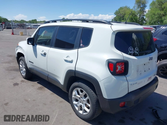 2017 Jeep Renegade Latitude with VIN ZACCJBBB8HPG52343, listed as a IAAI auction lot 42358909 with 101,348 mi miles and . Bid and sale history available at DreamBid. Image 3.