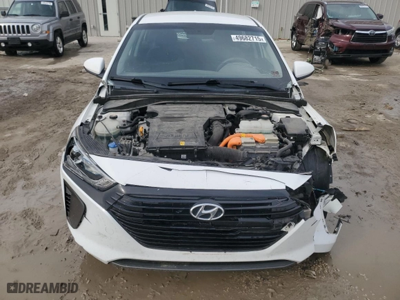 2019 Hyundai Ioniq Hybrid Blue with VIN KMHC65LC3KU170942, listed as a Copart auction lot 49682715 with 119,342 mi miles and Salvage Title. Bid and sale history available at carsss.com. Image 5.