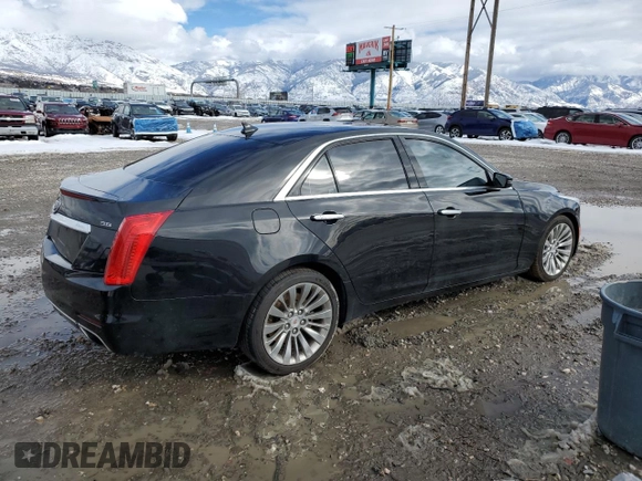 2014 Cadillac CTS Luxury AWD with VIN 1G6AX5S38E0160464, listed as a Copart auction lot 45675495 with 132,439 mi miles and Salvage Title. Bid and sale history available at DreamBid. Image 3.