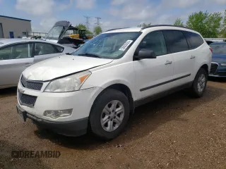 2012 Chevrolet Traverse LS z VIN 1GNKRFED6CJ311886, wystawiony jako Copart lot #53620424 z przebiegiem 150 056 mil mil oraz Szkoda całkowita • Salvage title. Historia ofert i sprzedaży dostępna na DreamBid. Obrazek 1.