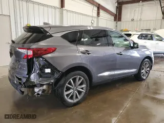 2019 Acura RDX w/Technology Pkg with VIN 5J8TC2H57KL013945, listed as a Copart auction lot 52996775 with 92,136 mi miles and Salvage Title. Bid and sale history available at carsss.com. Image 3.