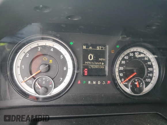 2015 Ram 1500 Big Horn z VIN 1C6RR6LG4FS634022, wystawiony jako Copart lot #83953694 z przebiegiem 175 390 mil mil oraz Szkoda całkowita • Salvage title. Historia ofert i sprzedaży dostępna na DreamBid. Obrazek 9.