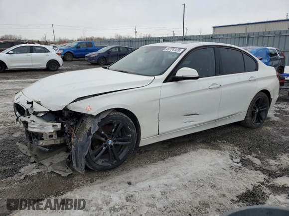 2015 BMW 3 Series 320i xDrive with VIN WBA3C3C54FP663971, listed as a Copart auction lot 45174765 with 158,500 mi miles and Salvage Title. Bid and sale history available at carsss.com. Image 1.