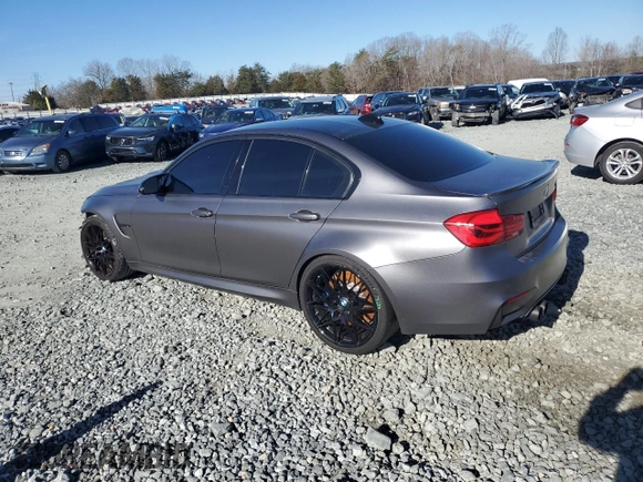2017 BMW M3 with VIN WBS8M9C59H5G84527, listed as a Copart auction lot 41080544 with 77,604 mi miles. Bid and sale history available at carsss.com. Image 2.