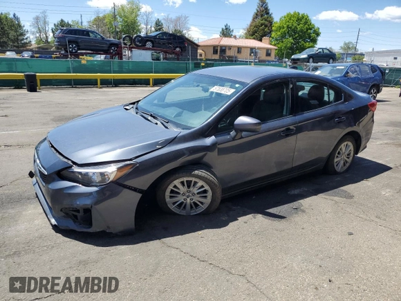 2017 Subaru Impreza Premium with VIN 4S3GKAB66H3622001, listed as a Copart auction lot 57838705 with 105,106 mi miles and Salvage title. Bid and sale history available at DreamBid. Image 1.