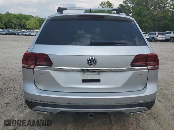 2018 Volkswagen Atlas SEL with VIN 1V2ER2CA7JC517354, listed as a Copart auction lot 57041865 with 118,126 mi miles and Salvage title. Bid and sale history available at DreamBid. Image 6.