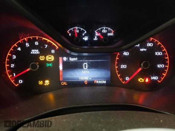2015 GMC Canyon 4WD SLE with VIN 1GTH6BE32F1168788, listed as a Copart auction lot 76972934 with 158,562 mi miles and Salvage Title. Bid and sale history available at carsss.com. Image 9.