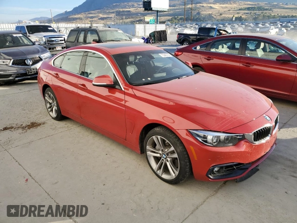 2019 BMW 4 Series 440i xDrive with VIN WBA4J7C59KBM74239, listed as a Copart auction lot 73240794 with Not Provided miles and Salvage Title. Bid and sale history available at carsss.com. Image 4.
