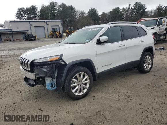 2016 Jeep Cherokee Limited with VIN 1C4PJMDS5GW205965, listed as a Copart auction lot 49147175 with 105,803 mi miles and Salvage title. Bid and sale history available at DreamBid. Image 1.