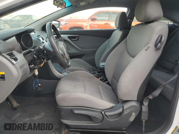 2013 Hyundai Elantra Coupe GS with VIN KMHDH6AE3DU016131, listed as a Copart auction lot 74625614 with 75,332 mi miles and Non Repairable. Bid and sale history available at carsss.com. Image 7.