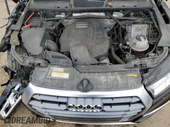 2018 Audi Q5 Premium Plus with VIN WA1BNAFY1J2023249, listed as a Copart auction lot 46824104 with 78,832 mi miles and Salvage Title. Bid and sale history available at carsss.com. Image 11.