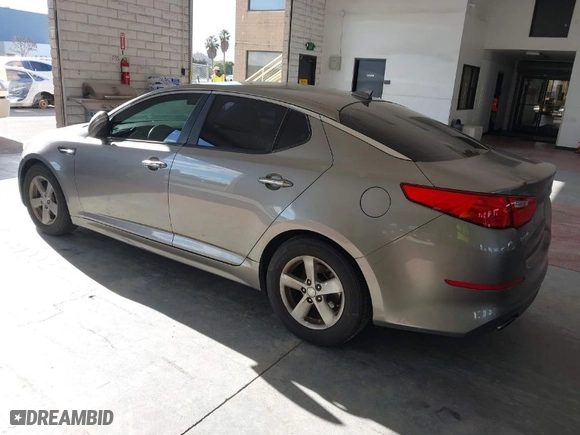 2015 Kia Optima LX with VIN 5XXGM4A77FG415572, listed as a IAAI auction lot 41611627 with 157,836 mi miles. Bid and sale history available at carsss.com. Image 3.
