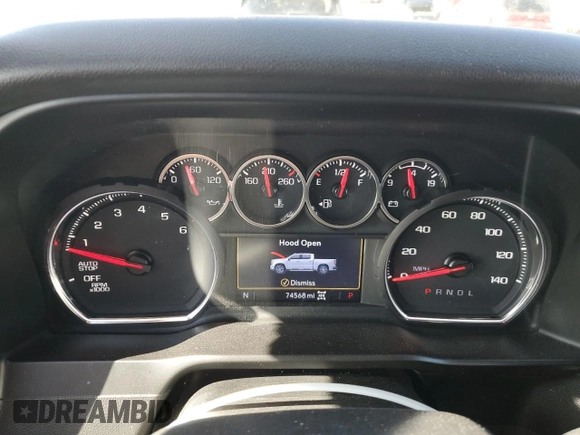 2020 Chevrolet Silverado 1500 LT with VIN 3GCUYDED8LG420960, listed as a Copart auction lot 52071615 with 74,568 mi miles and Salvage Title. Bid and sale history available at DreamBid. Image 9.
