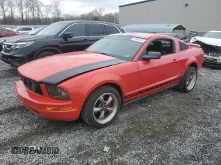 2005 Ford Mustang Deluxe with VIN 1ZVFT80N955110192, listed as a Copart auction lot 49981045 with 22,110 mi miles and Salvage Title. Bid and sale history available at carsss.com. Image 1.