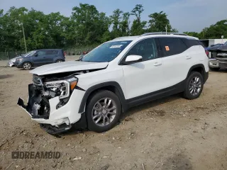 2024 GMC Terrain SLT z VIN 3GKALVEG7RL154756, wystawiony jako Copart lot #60761595 z przebiegiem 26 552 mil mil oraz Nie do naprawy • Non repairable. Historia ofert i sprzedaży dostępna na DreamBid. Obrazek 1.