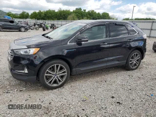 2019 Ford Edge Titanium with VIN 2FMPK4K94KBB35538, listed as a Copart auction lot 57770545 with 85,021 mi miles and Salvage title. Bid and sale history available at DreamBid. Image 1.