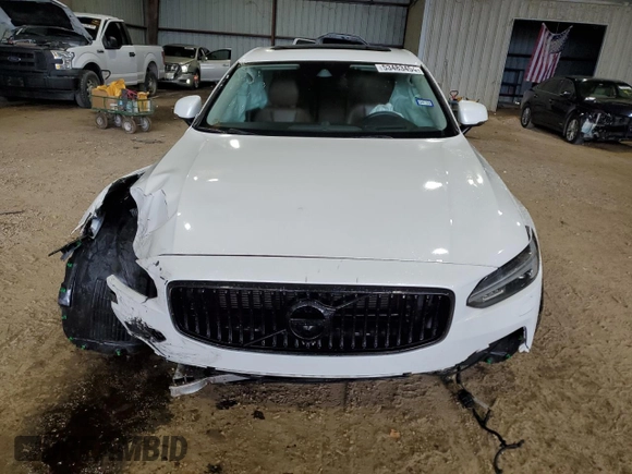 2019 Volvo S90 Inscription with VIN LVYA22ML6KP081135, listed as a Copart auction lot 53483454 with 99,353 mi miles and Salvage Title. Bid and sale history available at carsss.com. Image 5.