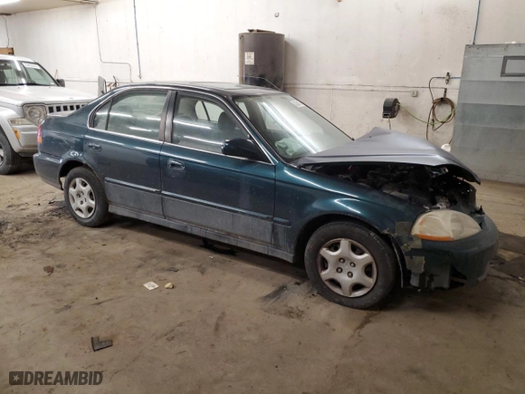 1998 Honda Civic EX with VIN 1HGEJ8644WL048394, listed as a Copart auction lot 83561754 with 221,584 mi miles and Salvage Title. Bid and sale history available at carsss.com. Image 4.