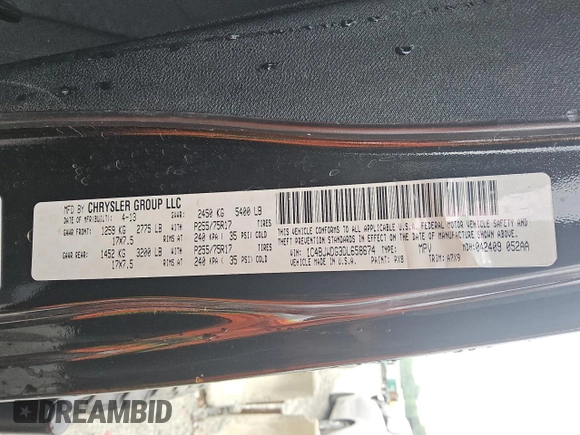 2013 Jeep Wrangler Unlimited Sport z VIN 1C4BJWDG3DL658674, wystawiony jako Copart lot #54851685 z przebiegiem 113 852 mil mil oraz Czysty tytuł • Clean title. Historia ofert i sprzedaży dostępna na DreamBid. Obrazek 12.