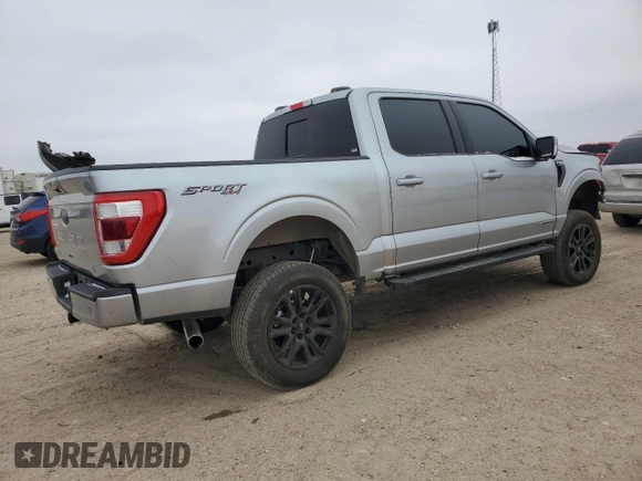 2023 Ford F-150 XL with VIN 1FTFW1ED3PFB64344, listed as a Copart auction lot 45689895 with 20,817 mi miles and Salvage Title. Bid and sale history available at carsss.com. Image 3.