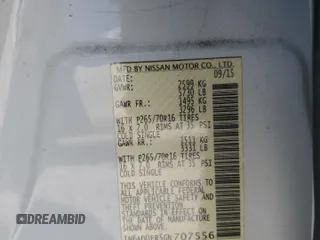 2016 Nissan Frontier SV z VIN 1N6AD0ER5GN707556, wystawiony jako Copart lot #48993235 z przebiegiem 61 890 mil mil oraz Szkody całkowita. Historia ofert i sprzedaży dostępna na DreamBid. Obrazek 12.