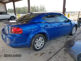 2013 Dodge Avenger SE with VIN 1C3CDZAB7DN702853, listed as a IAAI auction lot 41724956 with 1 mi miles. Bid and sale history available at carsss.com. Image 4.