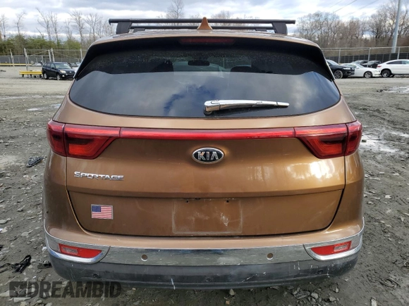 2017 Kia Sportage LX with VIN KNDPMCAC7H7291029, listed as a Copart auction lot 48164115 with 70,199 mi miles and Salvage Title. Bid and sale history available at DreamBid. Image 6.
