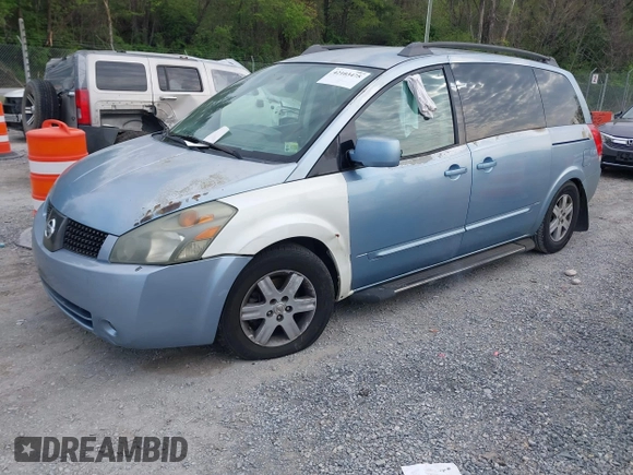 2004 Nissan Quest SE z VIN 5N1BV28U04N326799, wystawiony jako IAAI lot #42103475 z przebiegiem Nie podano mil oraz . Historia ofert i sprzedaży dostępna na DreamBid. Obrazek 2.