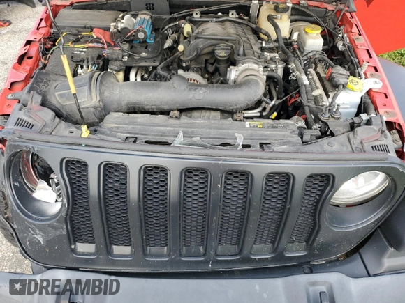2018 Jeep Wrangler Unlimited Sport S z VIN 1C4HJXDG6JW165825, wystawiony jako Copart lot #59548785 z przebiegiem Nie podano mil oraz Nie do naprawy • Non repairable. Historia ofert i sprzedaży dostępna na DreamBid. Obrazek 12.
