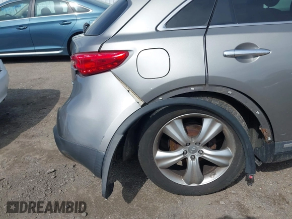 2009 Infiniti FX with VIN JNRAS18W99M151079, listed as a IAAI auction lot 42210211 with 135,438 mi miles and . Bid and sale history available at DreamBid. Image 13.
