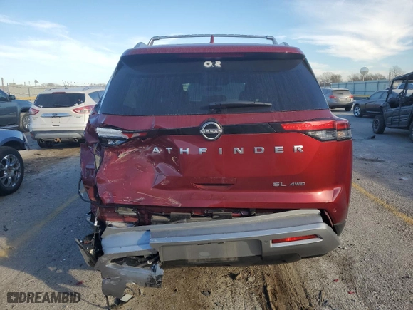 2024 Nissan Pathfinder SL with VIN 5N1DR3CC2RC205762, listed as a Copart auction lot 83455004 with 13,792 mi miles and Salvage Title. Bid and sale history available at carsss.com. Image 6.