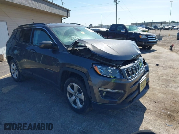 2018 Jeep Compass Altitude with VIN 3C4NJDBB6JT239565, listed as a IAAI auction lot 42219401 with 85,013 mi miles and . Bid and sale history available at DreamBid. Image 1.
