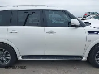 2018 Infiniti QX80 with VIN JN8AZ2NF5J9664640, listed as a IAAI auction lot 41379892 with 93,864 mi miles and . Bid and sale history available at DreamBid. Image 13.